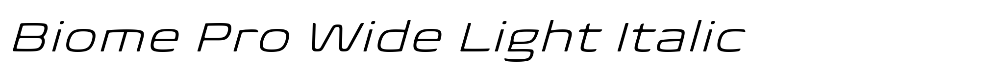 Biome Pro Wide Light Italic image